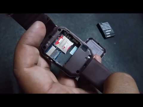 how to put sim card and memory card in smartwatch(in hindi)