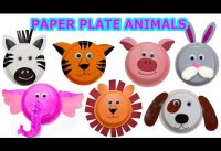 How to create Cute Animals using Paper Plates – Craft Videos for Kids – Jugnu Kids