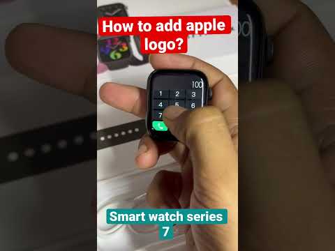 How to add apple logo in smart watch series 7 | original apple logo